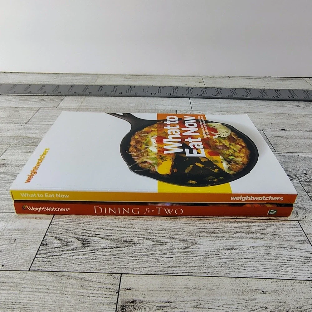 Weight Watchers Cookbooks Lot of 2 Books - Dining for Two and What to Eat Now